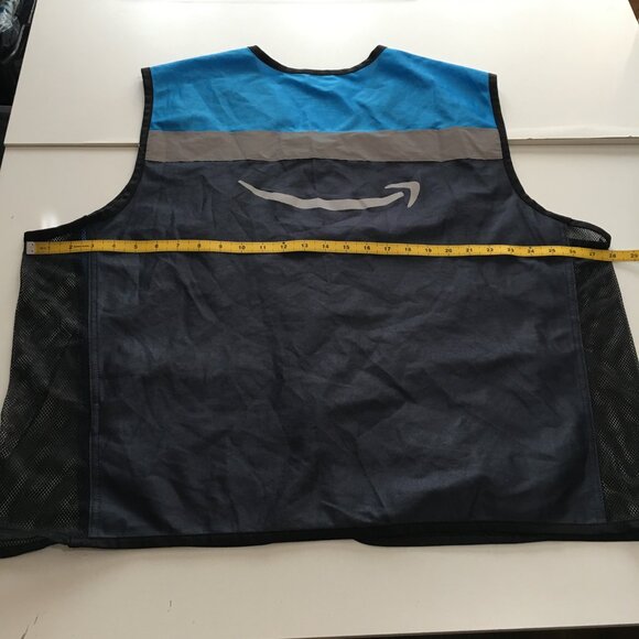 Amazon Blue Employee Uniform Vest Unisex Sleeveless Zip Up Size 2XL/3XL - Picture 7 of 8